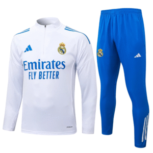 Chándal 2025/26 Cremallera Media – Real Madrid